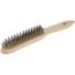 Staalborstel 4 rijen met houten handvat 280 mm