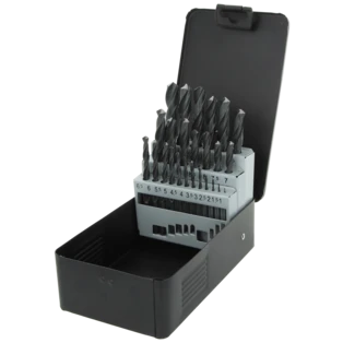 HSS-R twist drill assortment with straight shank