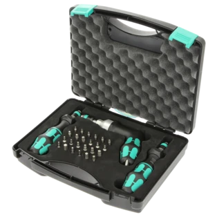 Kraftform set cacciaviti dinamometrici e bit per il range da 0,3 a 0,6 Nm