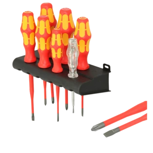 Kit cacciaviti Slim Line VDE 7 pezzi con supporto