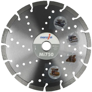 Universal diamond cutting blade for building materials