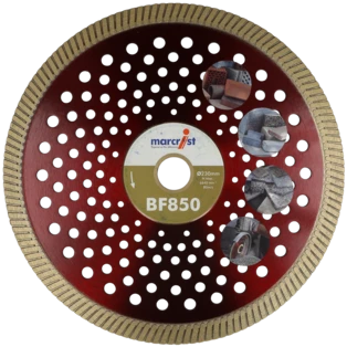 Diamond precision cutting blade for building materials