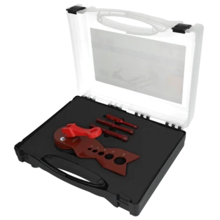 Precision diamond tile drill set with drill template