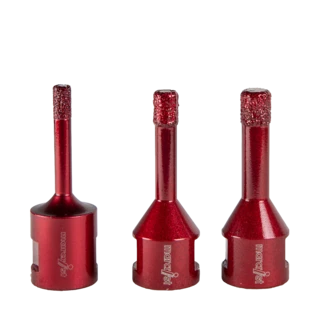 Diamant-Fliesenbohrer f&uuml;r Winkelschleifer im Set