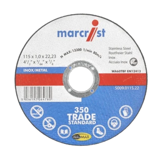 Trennscheibe 350 ultrad&uuml;nn f&uuml;r Metall und Inox  &Oslash; 115 x 1,0 mm