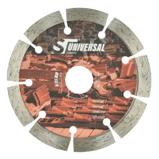 Universal diamond cutting blade for building materials