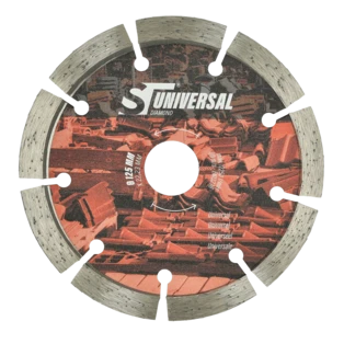 Universal diamond cutting blade for building materials