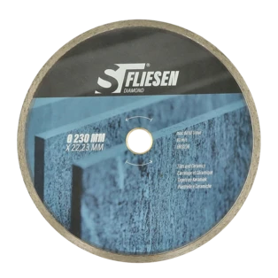 Diamond cutting disc for tiles and ceramics