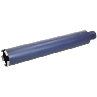 Couronne diamant&eacute;e haut rendement 1 1/4'' pour forages &agrave; eau &Oslash; 72 x 450 mm