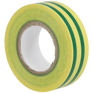 PVC insulation tape green-yellow 0.15 x 15 mm 10 m roll