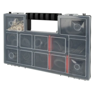 Dichtungssortiment in Kunststoffbox mit 220 EPDM-Dichtungen