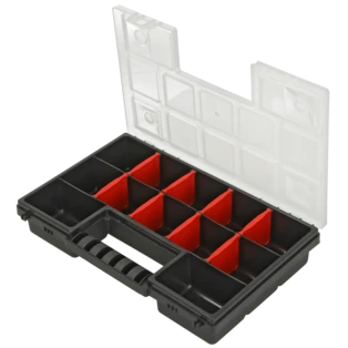 Assortment case 12 compartments with 53 x 53 mm