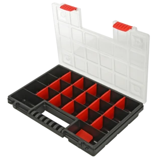Assortment case 20 compartments with 51 x 54 mm