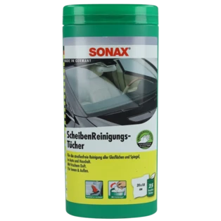 Glass cleaning wipes in a box 25 wipes