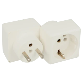 Travel adapter France/Schuko France, Belgium, Poland, Czech Republic