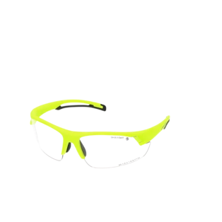 Safety glasses with clear lenses and blue light blocker