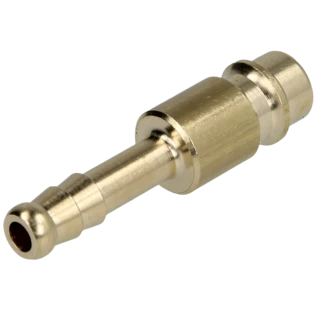 Kupplungstecker mit Schlaucht&uuml;lle 6 mm Messing
