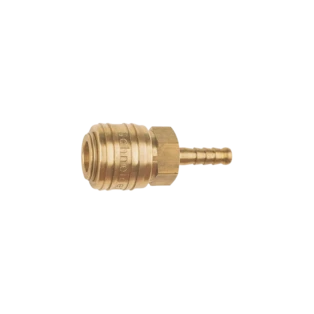 Messing-snelkoppeling met slangtuit 6 mm