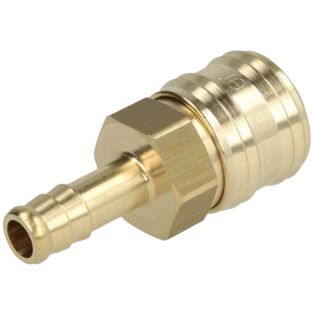 Raccord rapide en laiton avec douille de flexible 9 mm