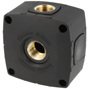 Rohrleitungsdose mit 2 x Lufteingang bzw. Ausgang 1/2"