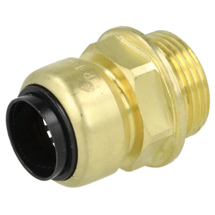 Straight screw-in click connector 18 mm | 3/4" ET