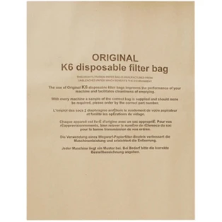 Sac filtrant K6 pour aspirateurs