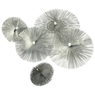 Threaded brush set spring steel 5-piece