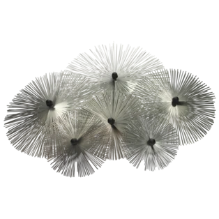 Stootbezemset RVS 6-delig