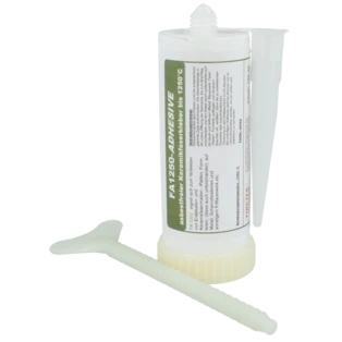 Ceramic fibre adhesive for combustion chambersup to +1,250 &deg;C