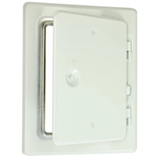 Schoorsteendeur RVS V2A wit met vierkante afsluiting 140 x 200 mm