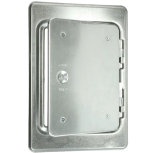 Chimney door galvanized with square lock 180 x 250 mm
