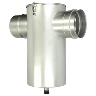 Flue gas silencer DN 130