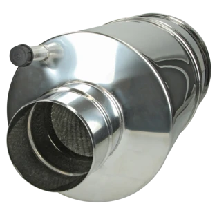 Flue gas silencer DN 130