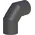 Coude 90° tuyau de poêle Ø 180 mm avec trappe  