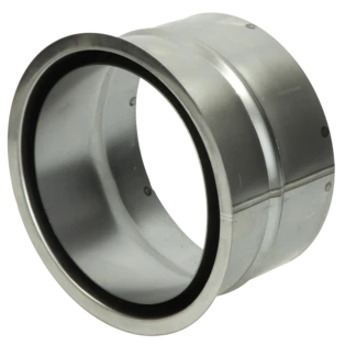 Wall lining double for stove pipe &Oslash; 150 x 100 mm unpainted