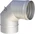 Clean-out elbow 87° with door for flue gas system Ø 180 mm