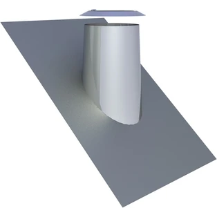 Solin de toit avec bord en plomb  pour une inclinasison de 36-45&deg;