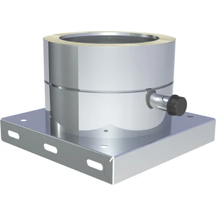 Base plate with condensate drain on the side