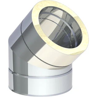 Winkel 45&deg; Abgasrohr f&uuml;r Abgassystem &Oslash; 180 mm