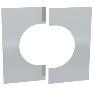 Deckenblende 0&deg;-30&deg; zweiteilig &Oslash; 110/160 mm