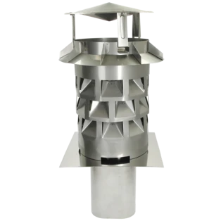 Comignolo eolico Windkat per dimensione interna fumaiolo 156 x 156 mm
