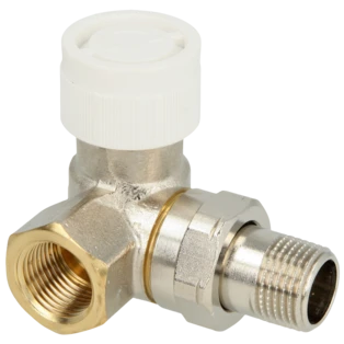 Parte inferiore della valvola Angolo a sinistra 1/2" preimpostabile