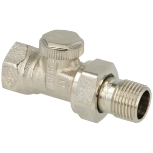 Lockshield Regutec 1/2" straight form gunmetal nickel-plated