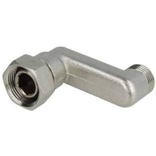 Excentrische schroefaansluiting S-aansl. 1/2" x 3/4" wartelmoer 50 mm