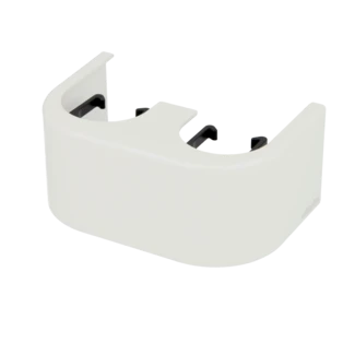 Design cover white for two-pipe H-modules corner