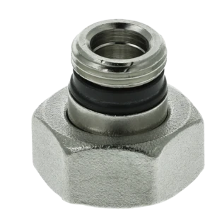 Connection fitting 3/8" ET x 5/8" union nut