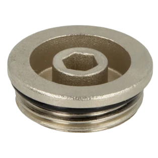 Plug, 1", self-sealing,nickel-plated