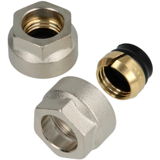 Raccord &agrave; bague de serrage 3/4" Euroc&ocirc;ne pour tube cuivre 15 mm euroc&ocirc;ne