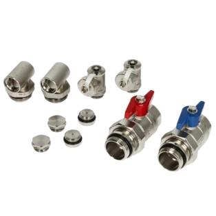 Verdeler aansluitset voor verwarmingverdelers