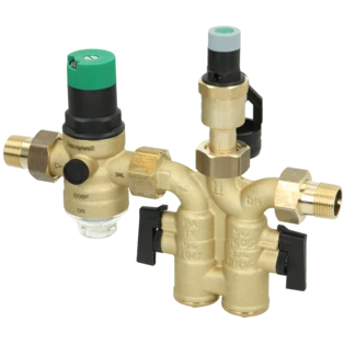 Gruppo di sicurezza con riduttore di pressione 6 bar